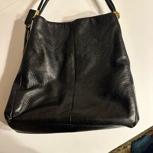 Coach Black Leather Shoulder Bag